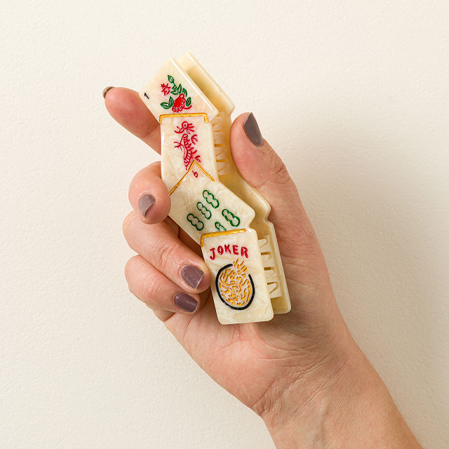 Lucky Mahjong Hair Clip
