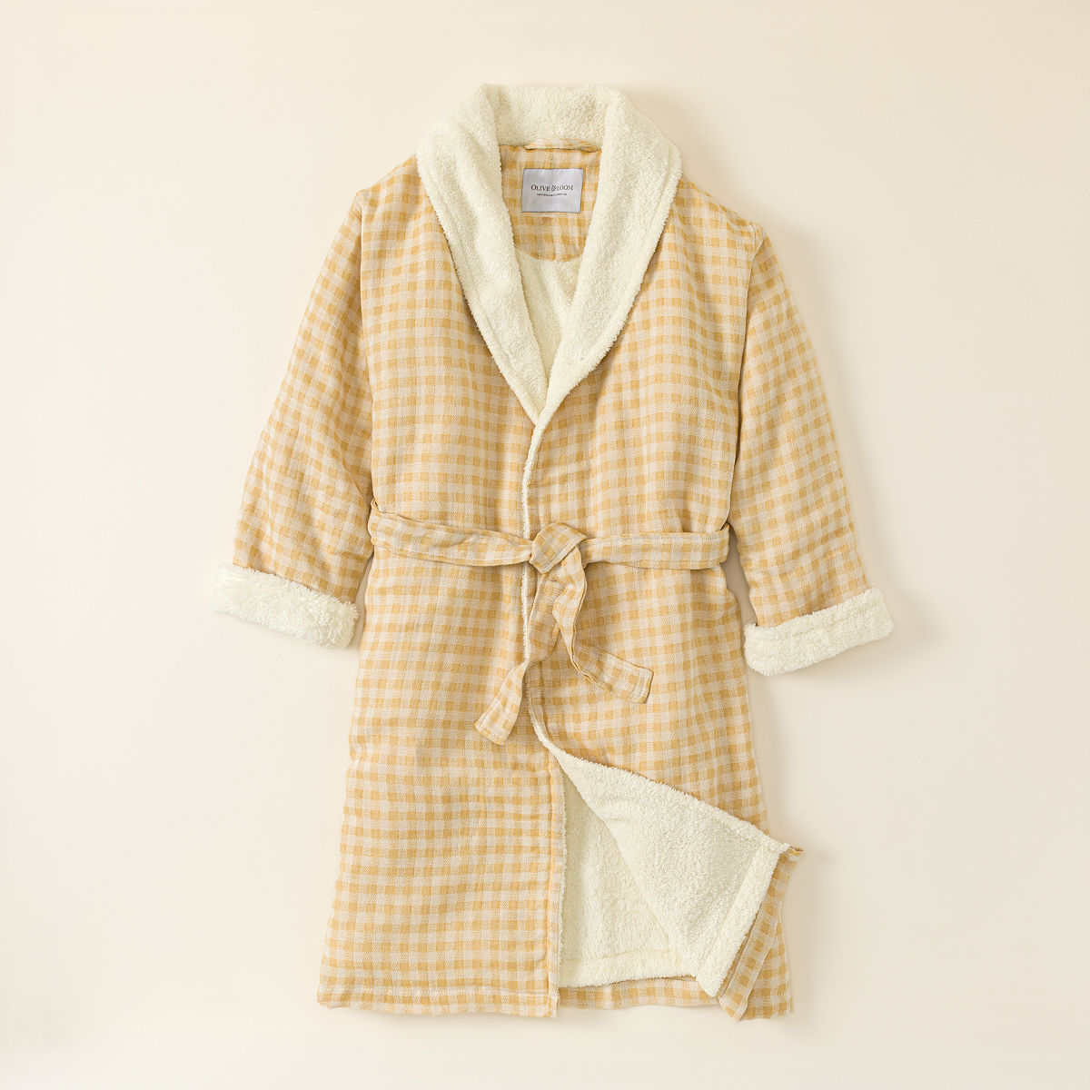 Warmest Hug Sherpa Lined Robe - Sunshine - L/XL