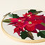 Beginners Poinsettia Embroidery by Numbers Kit thumbnail 4