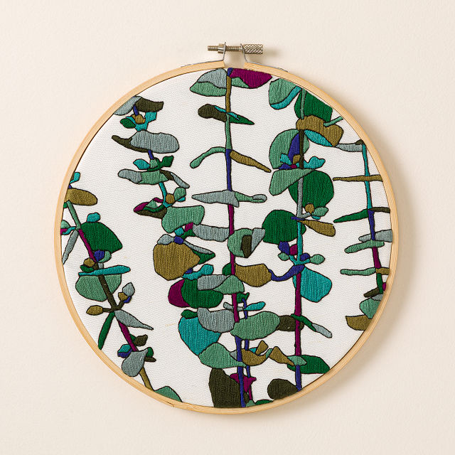 Beginners Botanical Embroidery by Numbers Kit