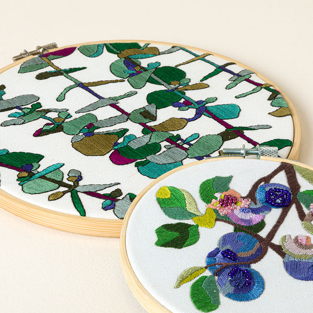 Beginners Botanical Embroidery by Numbers Kit
