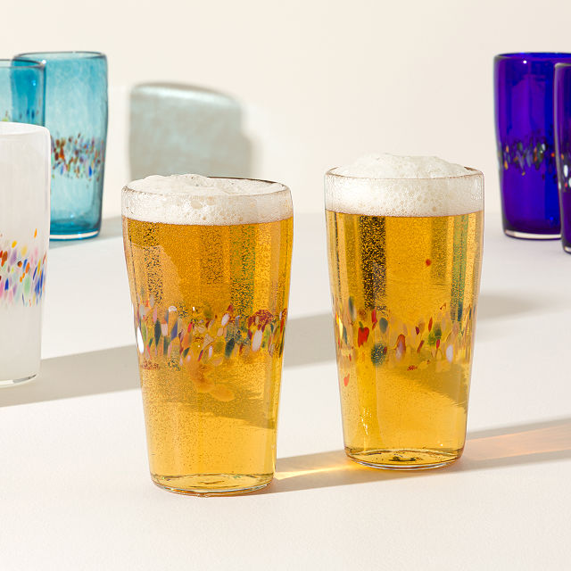 Color Splash Pint Glasses – Set of 2