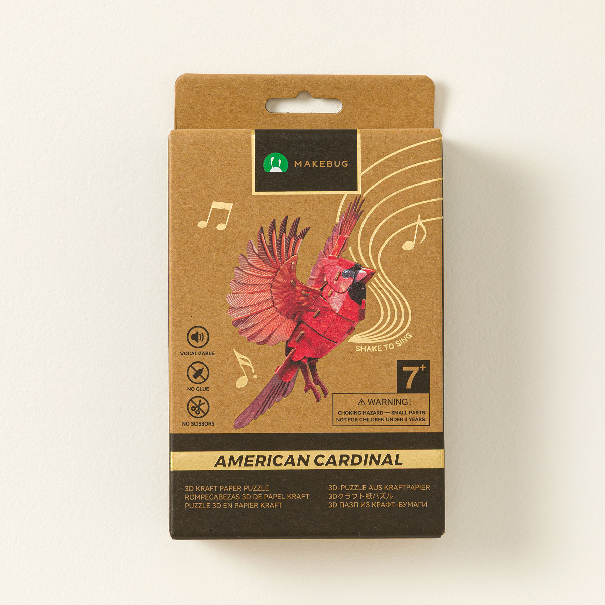 Bird Build Kit with Realistic Bird Call - American Cardinal
