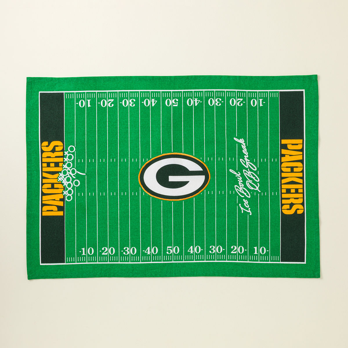 NFL End Zone Tea Towel - Green Bay Packers