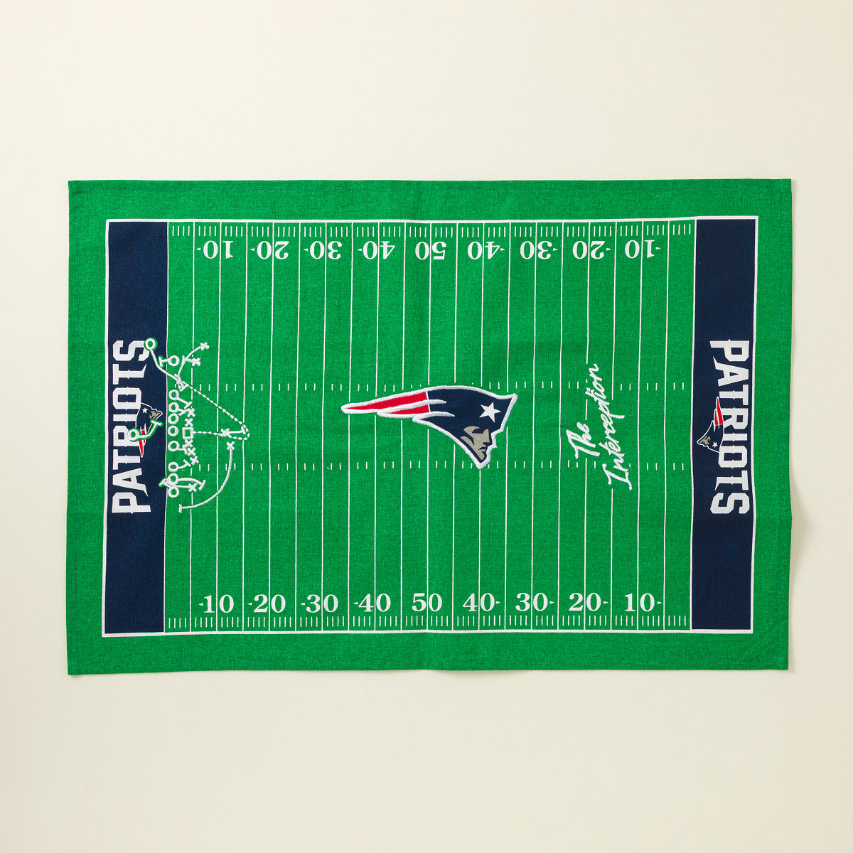 NFL End Zone Tea Towel - New England Patriots
