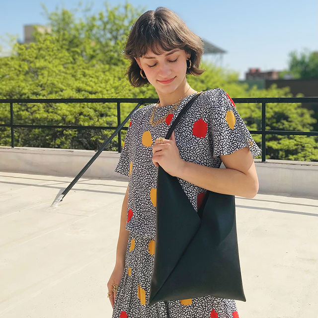 Origami Cactus Leather Bag
