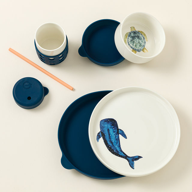 Sea, Eat, and Store Ceramic Dinnerware Set