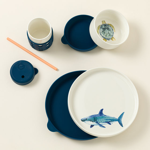 Sea, Eat, and Store Ceramic Dinnerware Set