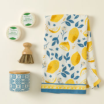 Sunny Citrus Dish Soap & Towel Set