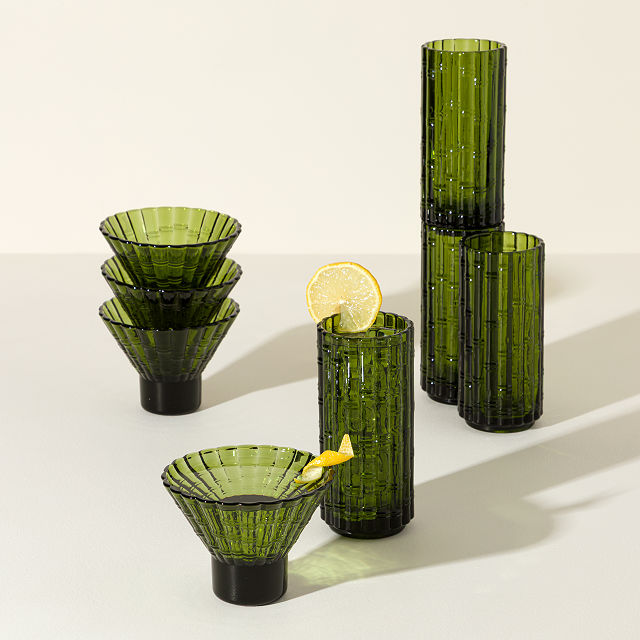 Bamboo Cocktail Glasses &#8211; Set of 4