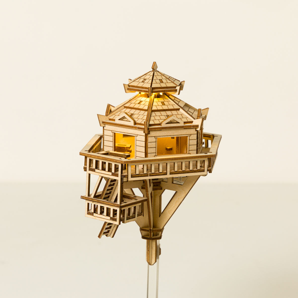 Light Up Plant Treehouse Build Kit - Woodland Outpost