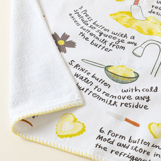 Butter Recipe Dish Towel
