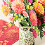 Blooming Dahlia Pop Up Greeting Card thumbnail 2