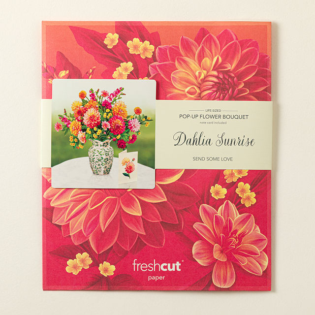 Blooming Dahlia Pop Up Greeting Card