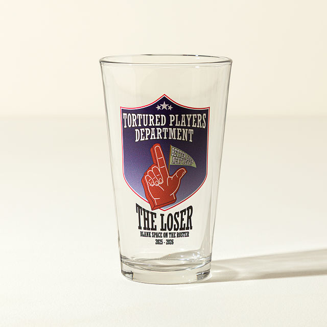 Personalized Fantasy Football Glass