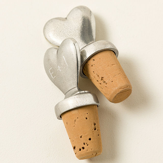 Personalized Heart Bottle Stopper