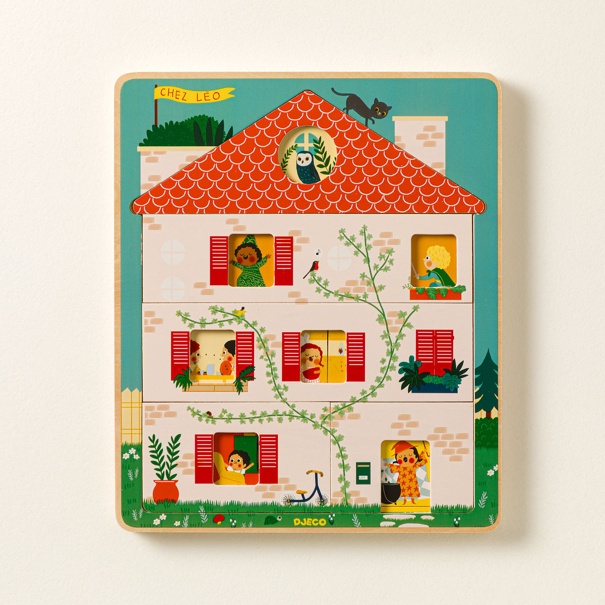 Peek Inside Layered Wooden Toddler Puzzle