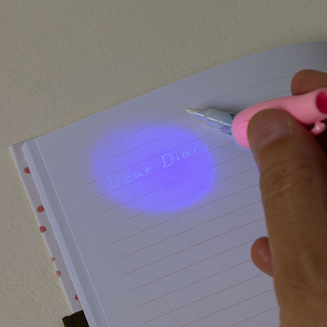 Locked Journal with Invisible Ink Pen
