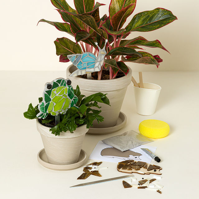 DIY Stained Glass Mosaic Plant Stake Kit