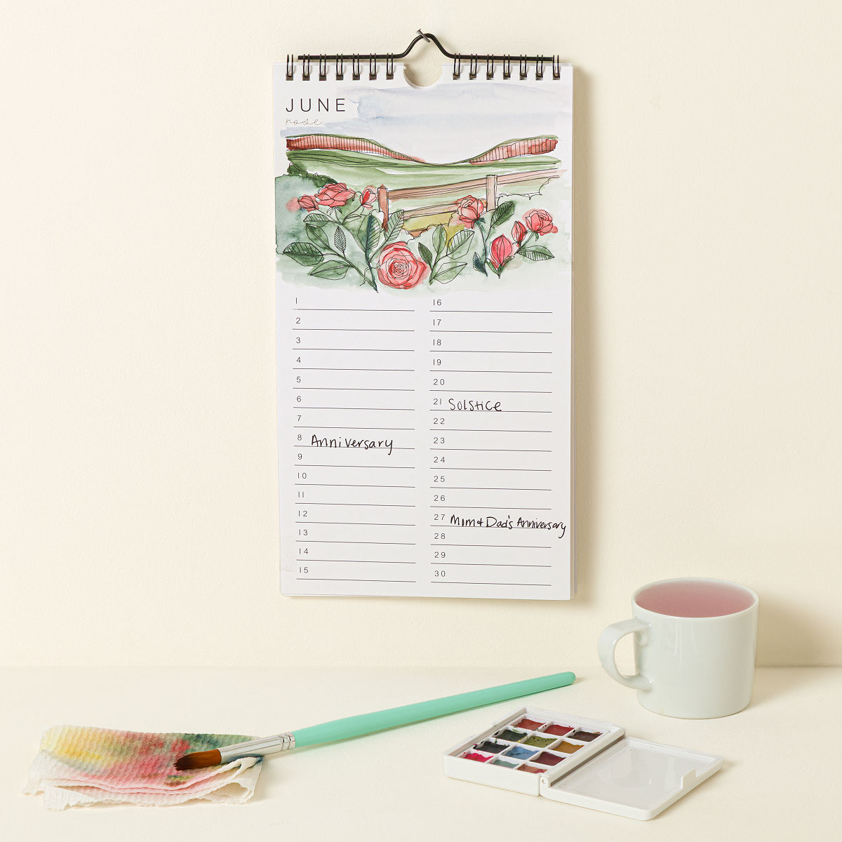 DIY Birth Month Flower Perpetual Calendar