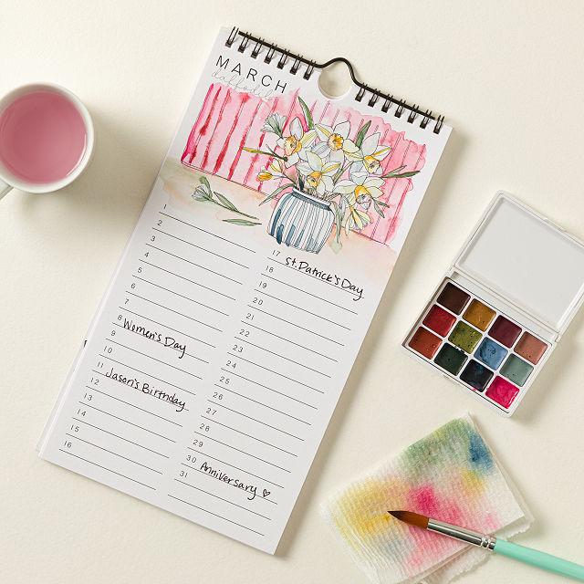 DIY Birth Month Flower Perpetual Calendar