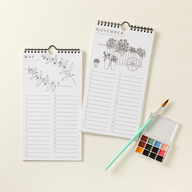DIY Birth Month Flower Perpetual Calendar