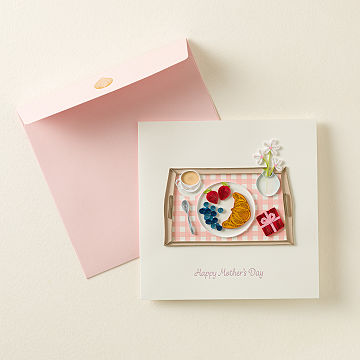 Breakfast in Bed Mother's Day Greeting Card