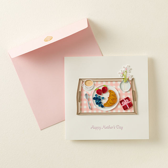 Breakfast in Bed Mother's Day Greeting Card