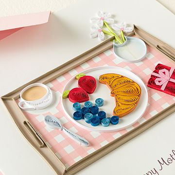 Breakfast in Bed Mother's Day Greeting Card