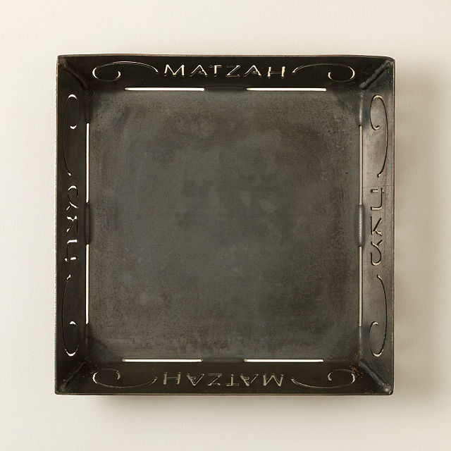 Flame-Cut Matzah Tray