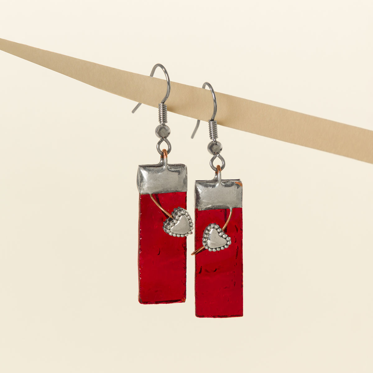 Wrapped in Love Stained Glass Earrings