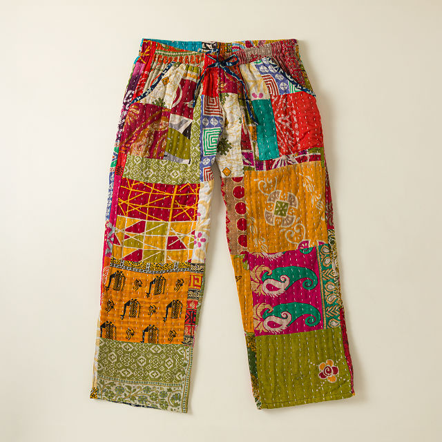 Repurposed Sari Kantha Pants