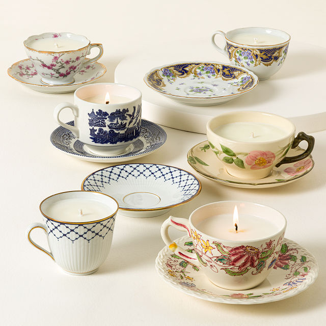 One of a Kind Upcycled Teacup Candle