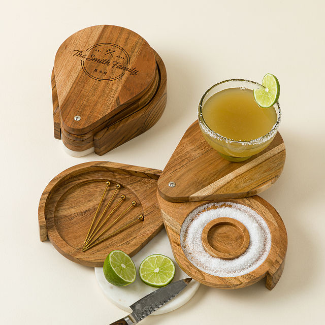 Personalized Compact Swivel Bar Caddy