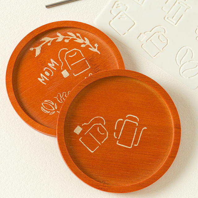 Beginner Engraving Wood Coaster Add-On Set