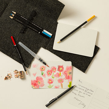 On-the-Go Watercolor Pencil Set