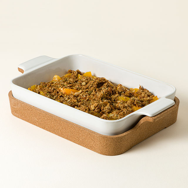 Oven-to-Table Ceramic & Cork Baker