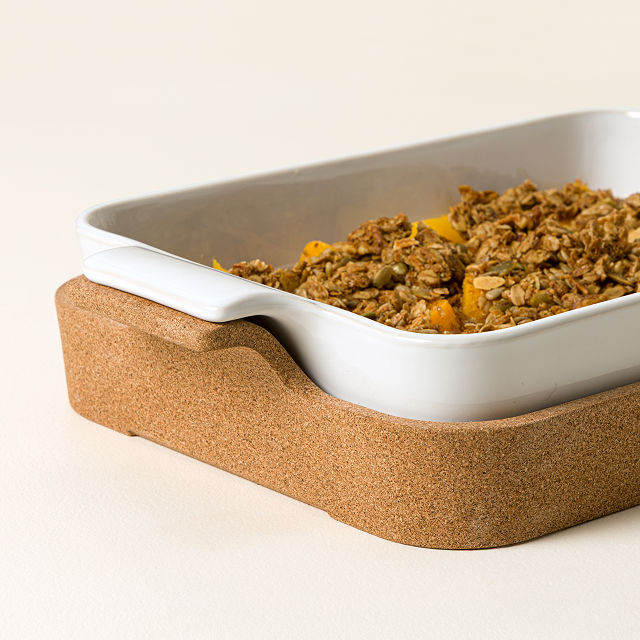 Oven-to-Table Ceramic & Cork Baker