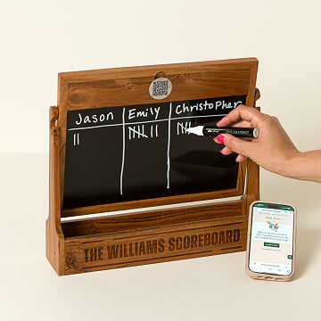 Scan to Play Daily Trivia Scoreboard