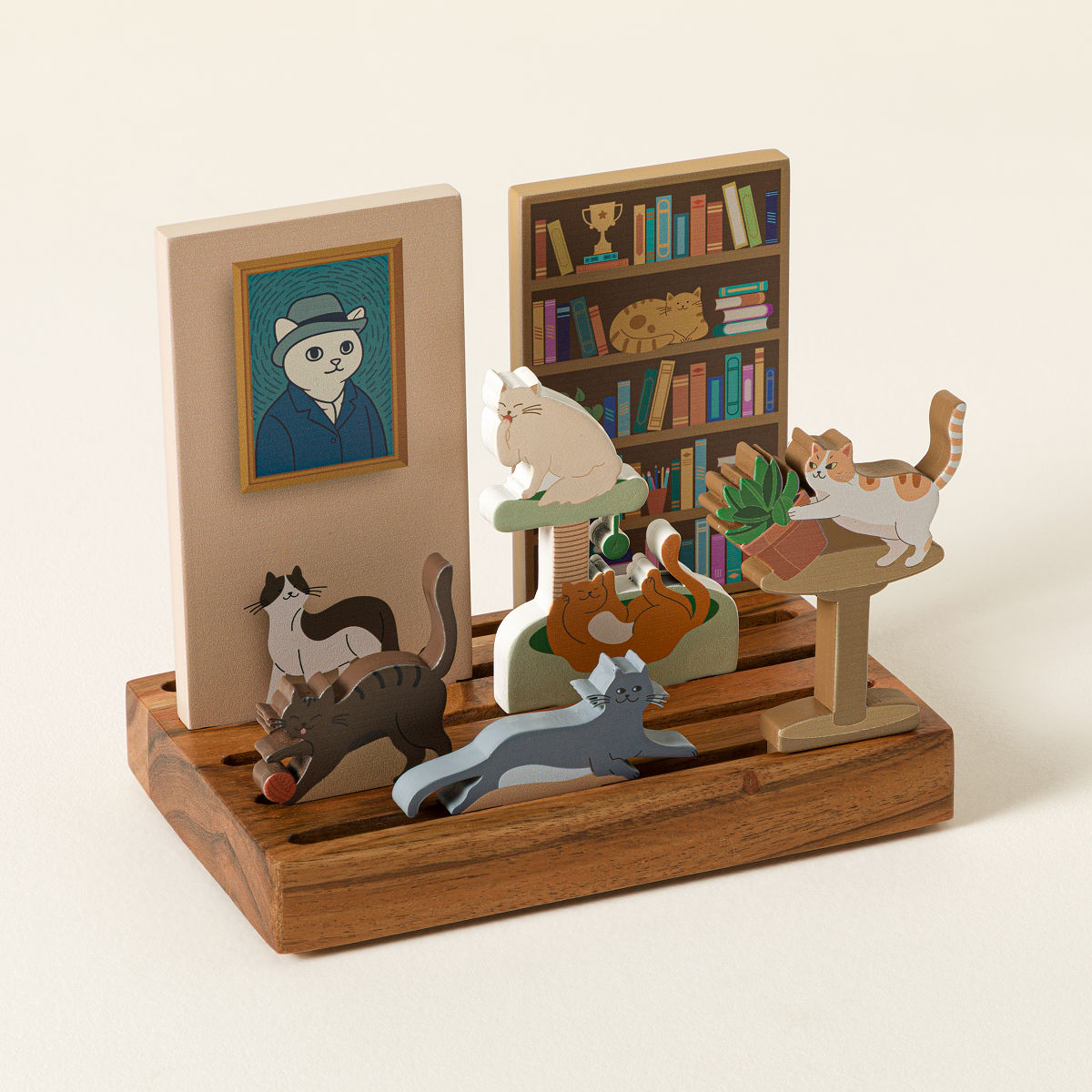 Desk Pet Phone Stand - Cat Cafe