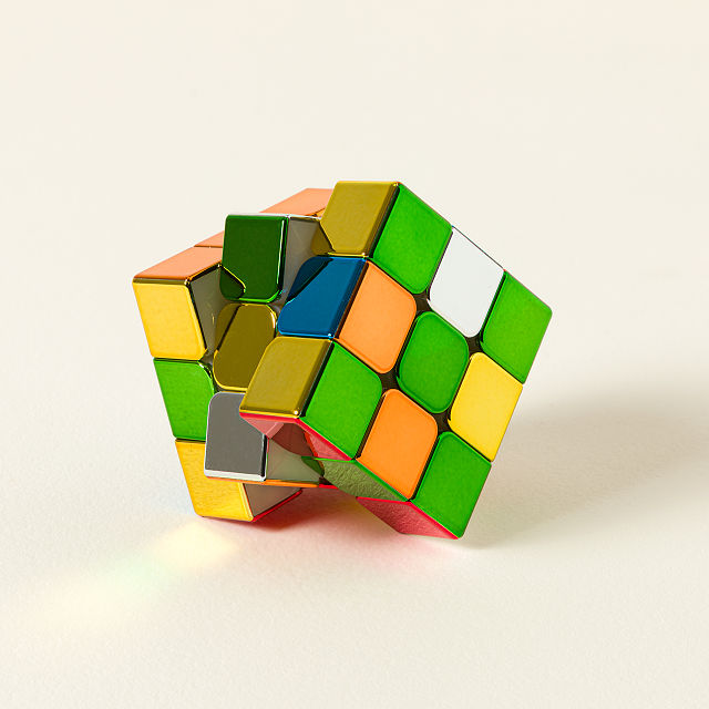 Metallic Lightning 3x3 Speed Cube