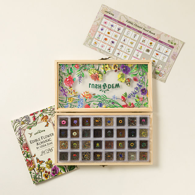 Edible Flower Seed Bank & Almanac Gift Set