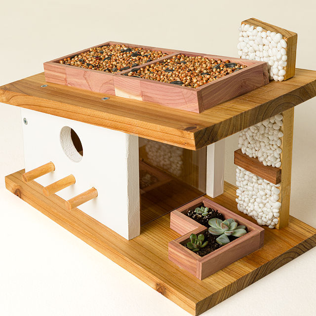 DIY Craftsman Planter Birdhouse Kit