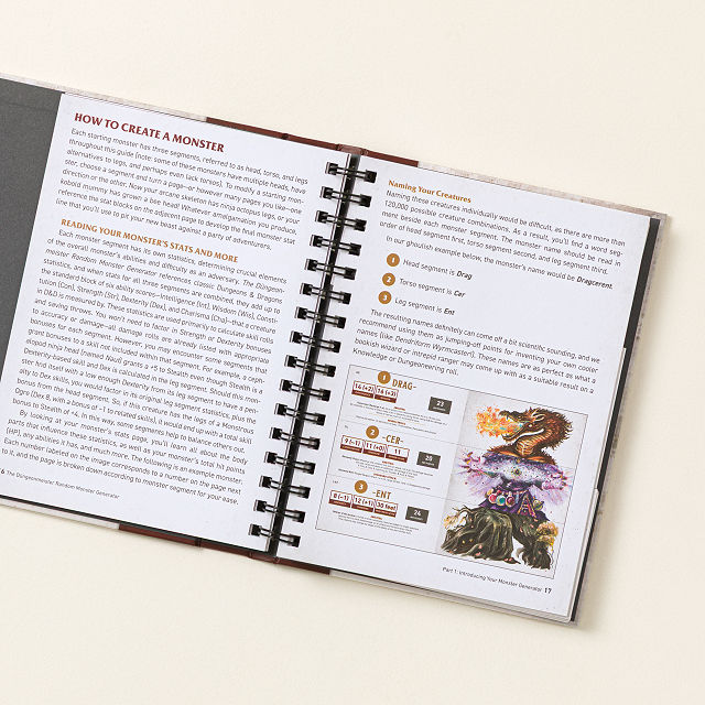 Flip & Mix Random RPG Monster Generator Book