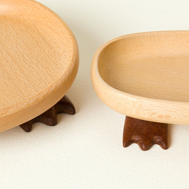 Happy Feet Wooden Catchall Tray