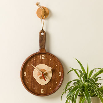 Sunny Side Up Wood Wall Clock