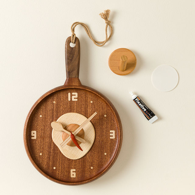 Sunny Side Up Wood Wall Clock