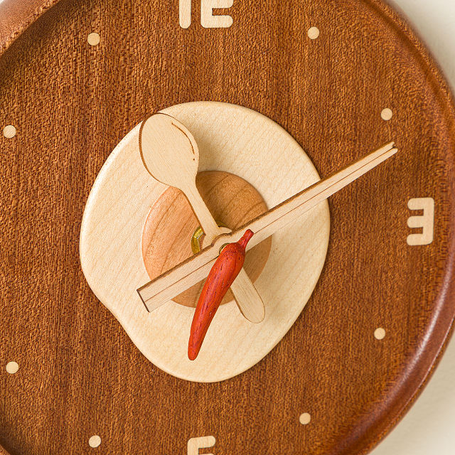 Sunny Side Up Wood Wall Clock