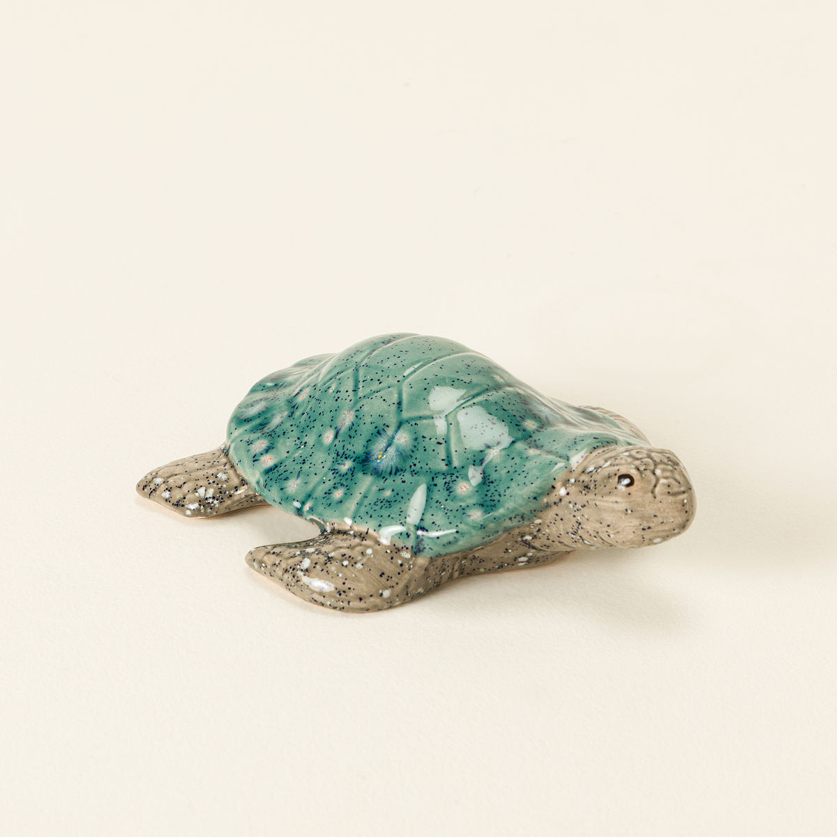 Ceramic Garden Turtles - Small - Teal
