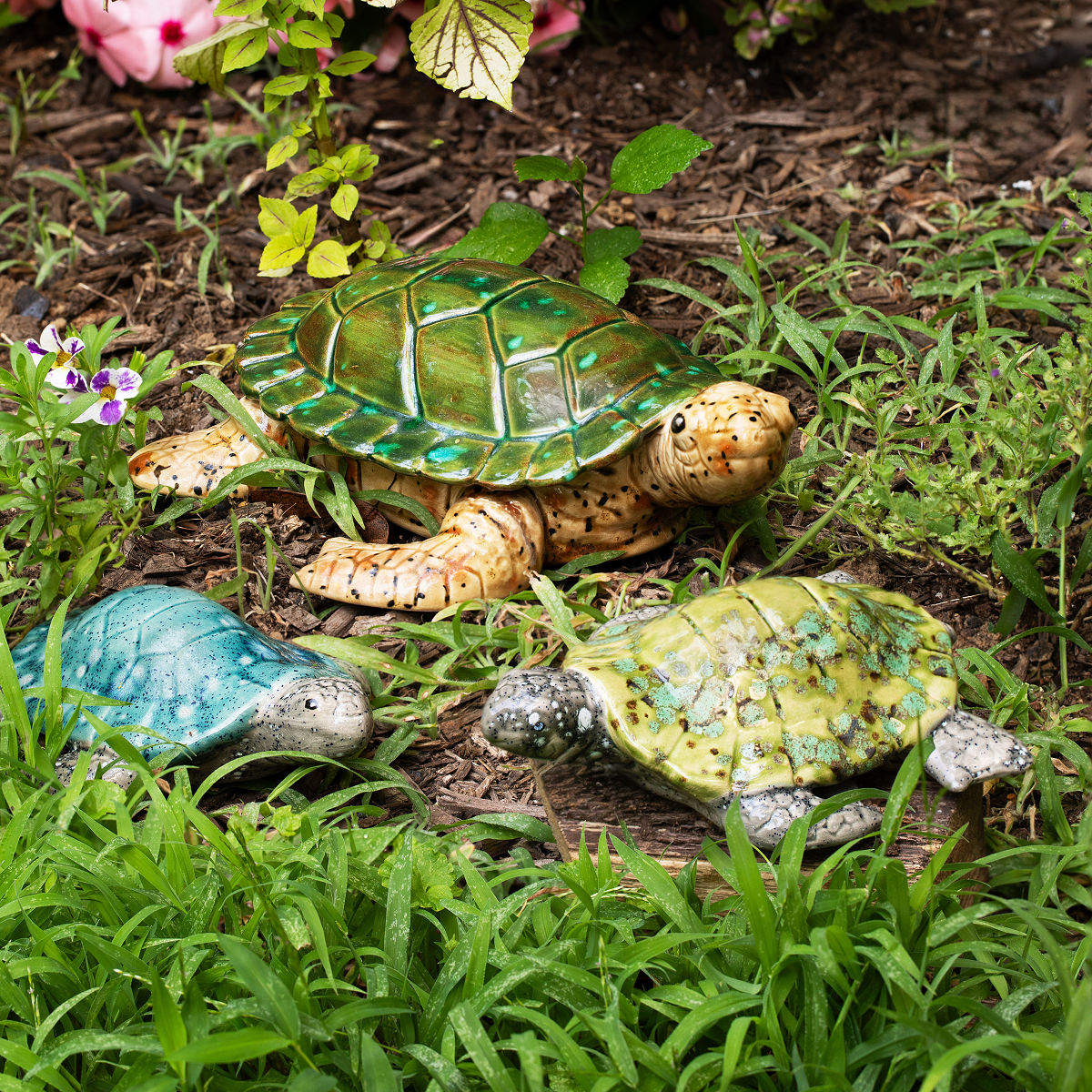 Ceramic Garden Turtles